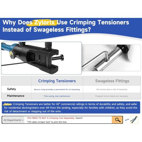 2ft-4ft Complete Set Cable Railing System 36, Black T304 Stainless Steel Cable Railing Posts Kit with Adjustable Handrail Cable Rail, One-Stop Easier for DIY Indoor Outdoor Level Decks