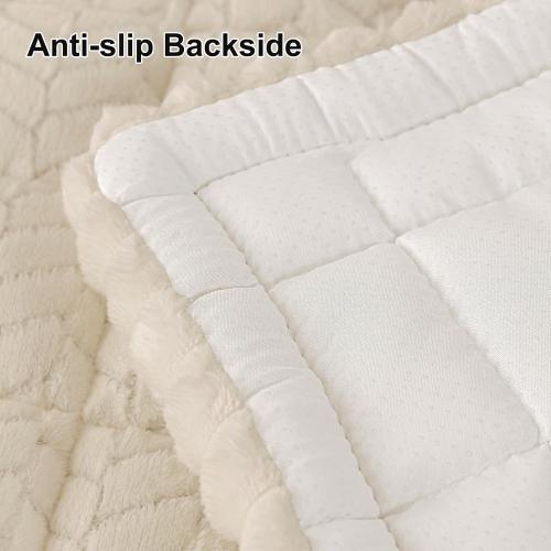 Smiry Couch Cover for Dogs, Non Slip Fuzzy Pet Sofa Covers Washable | Sofa Slipcovers for 2-3 Cushion Couch, Soft Thick Furniture Protector for Cats Dogs, Against Fur, Dirt, Scratch (27.6x59)