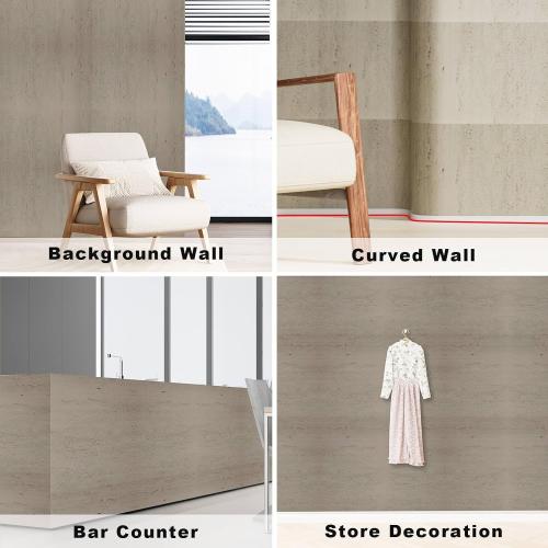 3D Wall Panels - 4PCS 47.2x23.6 Faux Stone Wall Covering - MCM Modified Clay Material for Home Art, Accent Brick, Modern Exterior/Interior Decoration, Covering 31 sq.ft TV