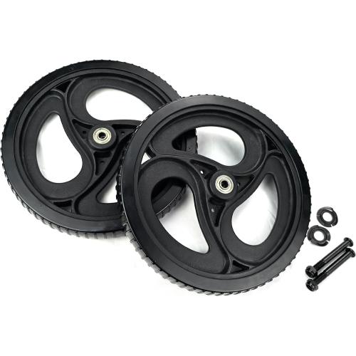 Wheels for rollator Walker Wheelchair Walker Wheels, 10 inches, PVC, Set of 2