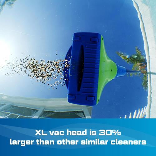 POOL BLASTER Aqua Broom Sweep XL Cordless Rechargeable Pool Vacuum for Hot Tub, Spa & Spot Cleaning in Above Ground & Inground Pools, 40 Min Run Time, Pole Set, Battery-Powered Hot Tub Vacuum Spa Vac