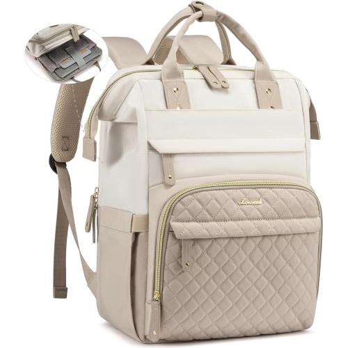 LOVEVOOK Laptop Backpack for Women, 15.6'' Waterproof Nurse Bag Teacher Work Backpack Purse for Women, Travel Computer Backpack for College Office Business Ladies