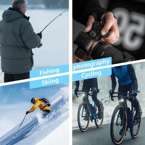 Fishing Gloves Convertible Cold Weather Mittens and Fingerless Gloves Men Women for Fishing, Kayaking, Rowing, Paddling, Hunting, Photographing, Outdoor Activities