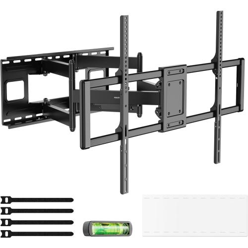 Mount-It! Heavy Duty XXL Full Motion TV Wall Mount for Extra Large TVs, max VESA 900x600, Holds up to 264lb, Swivel Tilt Extension Adjustable TV Mount for 60 65 75 80 85 90 98 100 115 120 in