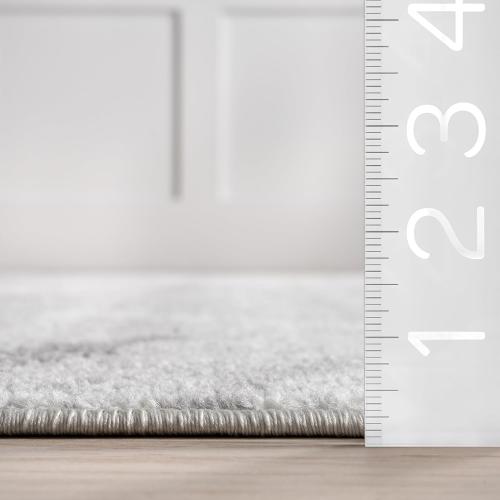 nuLOOM 4x11 Thigpen Contemporary Area Rug, Grey, Abstract Lines, Non-Slip Backing, Stain Resistant, For Bedroom, Dining Room, Living Room, Hallway, Office, Kitchen, Entryway
