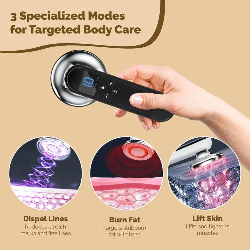 Untesded...Body Sculpting Cellulite Massager Machine - Fat & Skin Tightening Anti-Cellulite Device with Red Light Therapy - Home Electric Cellulite Remover for Abdominal Waist Belly Arm Leg
