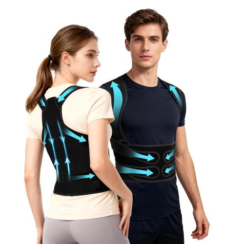 MEDIUM Posture Corrector for Women & Men, Back Brace Straightener with Adjustable Support, Relief for Neck/Shoulder/Back Pain, Scoliosis & Hunchback Correction, Breathable Mesh Design