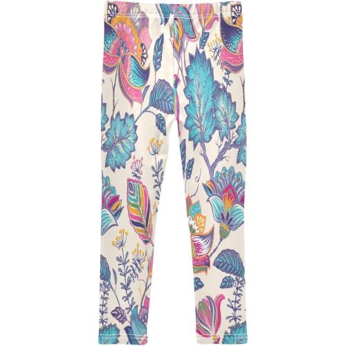 Girls Leggings Soft Comfortable Kids Pants for Yoga Dance Workout Toddler Teens Size 4-10T