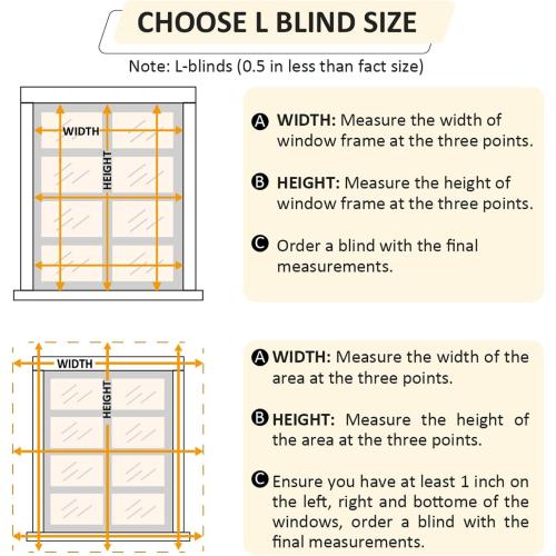 AIRLAJYID Cordless Vinyl Mini L Blinds 52 W x 48 H, 1 Slat White Horizontal Windows L Blind for Door, Shades, Camper, Light Filtering, Interiors, Arrive 1/2 Inch Narrower Indoor