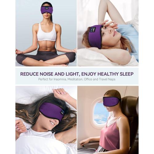 MUSICOZY Sleep Headphones Bluetooth 5.4 Headband Headphones Super Soft & Breathable, Wireless Sleeping Eye Mask Earbuds Earphones for Side Sleepers Mom Women Cool Tech Gadgets Gifts