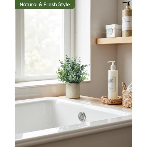 Velener 2 Pcs Small Fake Plants Eucalyptus, Artificial Plants Indoor for Shelf, Potted Eucalyptus Plants for Home/Bathroom/Pottery Barn/Desk/Farmhouse/Coffee Table Decor (Sage Green)