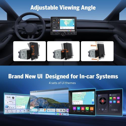 Eonon 8-Core 8GB 128GB Double Din Car Stereo, 10.1 Inch Wireless CarPlay/Android Auto Headunit with WiFi-6, Bluetooth 5.4, Built-in DSP, 4G LTE - UX6K-PRO-MAX