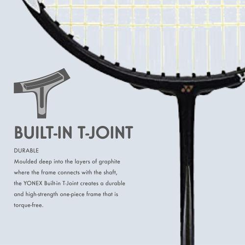 Yonex Badminton Racket Muscle Power Series with Full Cover High Tension Pre Strung Racquets