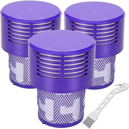 Replacement V10 Filters for Dyson V10 Cyclone Series, V10 Absolute, V10 Animal, V10 Total Clean, SV12, Replace Part No. 969082-01, 2 Pack Filters missing 1 from pack