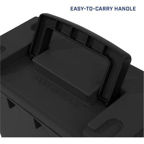 Sheffield 12790 2-Pack Ammo Storage Box, Stackable .30 Cal Field Boxes, Water and Dust Resistant, Lockable Storage Box with Handle, Secures Hunting Gear, Supplies, and Bullets, Made in The USA, Black