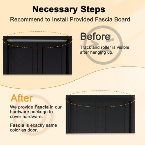 Pivot-French Or Bi-Fold Mirrored Door Solid Manufactured Wood with Installation Hardware Kit(Closet-Pantry) (See the picture for the size)