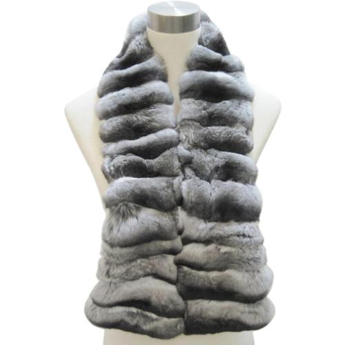 Large Chinchilla Chinchilla Tapered Scarf