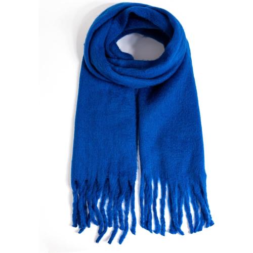 AUSEKALY Women's Scarf Big Colorful Thick Blanket Wrap Winter Oversized Warm Chunky Scarves Solid