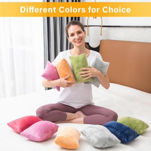 1 MIDDLE ONE 2 Pack Small Pillow, Memory Foam Mini Pillow 11 X 7 Inches for Travel, Sleeping, Nap and Neck, Knee, Lumbar Support, Tiny Cushion for Pet, Dogs (Grey)