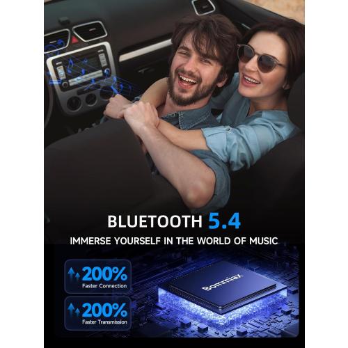 77W Bluetooth 5.4 FM Transmitter Car Adapter [PD3.0 65W 12W Fast Charging] Bluetooth Car Adapter [Deep Bass&Lossless Call Sound] Radio Bluetooth Transmitter for Car HiFi Mic & Colors LED Display