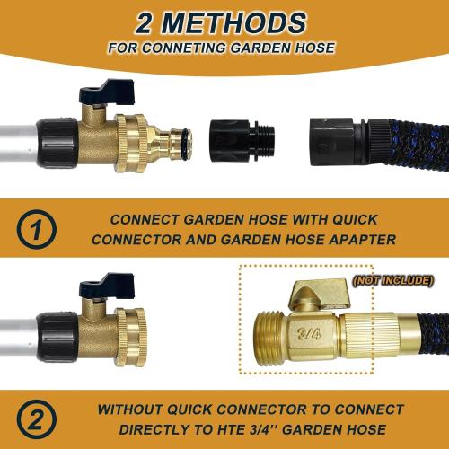 24FT Reach Gutter Cleaning Tools from The Ground, 16FT Long Reach Gutter Cleaner Wand with Hose Attachment, Telescoping Rain Gutter Cleaning Tool for Debris