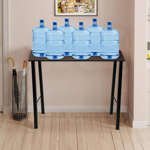 TC-HOMENY 34 Bar Table Legs - Furniture Legs Set of 2, Industrial Style Design Metal Legs for DIY Table Legs (14 Wide)