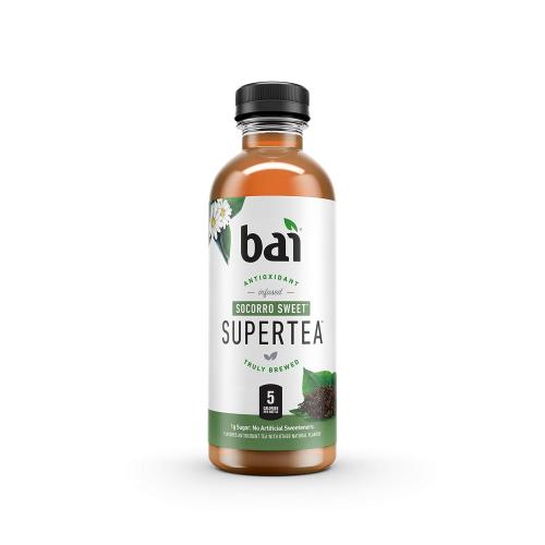 Bai Iced Tea, Socorro Sweet, Antioxidant Infused Supertea, Crafted with Real Tea (Black Tea, White Tea), 18 Fluid Ounce Bottles, 12 Count (Pack of 1)