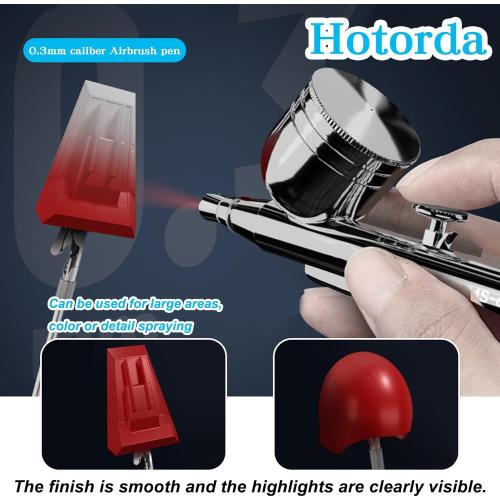 Air Brush 0.3mm Gravity Feed Dual-Action Airbrush Paint Spray Gun Kit Set Airbrush Kit Air Brush Painting Set for Nails Painting Art Craft