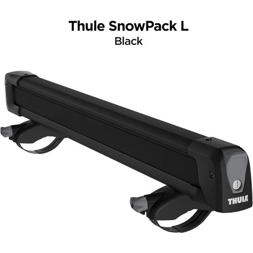 Thule SnowPack Ski/Snowboard Rack, Large (6 Pr/4 Boards), Black