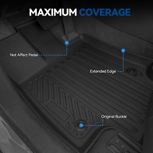 Custom Fit Floor Mats for Nissan Pathfinder 7 Seats/Captain Seat 2022-2026, All Weather TPE Floor Liners & Trunk Mat & Backrest Protectors & Door Sill Guard, Full Set Interior Accessories