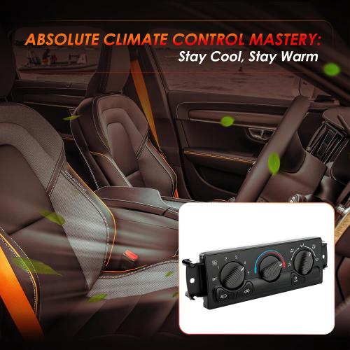 AC Climate Control Panel w/o Rear Defog Fits 99-02 Chevy Silverado #599-266