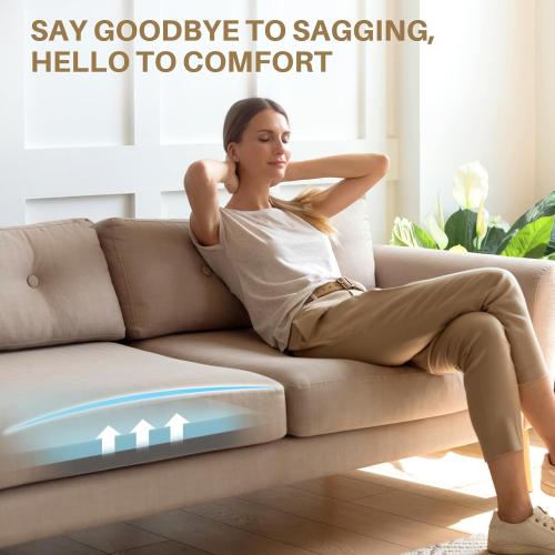 Couch Cushion Support for Sagging Cushions 20''x20'', Two in One Sofa Cushion Support to Repair Sagging Seats, Lift Saggy Seats, Extend Couch's Life, Blue & Grey 1PC