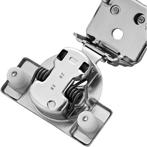 Ravinte 50 Pack 25 Pairs 1-1/4 inch Overlay Soft Close Hinges for Kitchen Cabinet Hinges Satin Nickel Hidden Hinges Stainless Steel Concealed Hinge self Closing