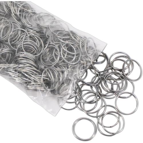 Versa-Tags 3/4 Steel Key - Bulk Key Rings for Crafts, Auto Dealership & Cars - .75 Inch Split Keyring for Crafts