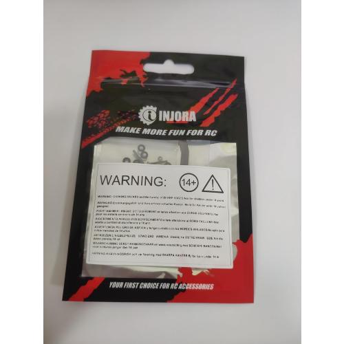 INJORA Steering Rod Tie Links for SCX24 Gladiator Bronco C10 JLU Deadbolt B17 1/24 RC Crawler, Aluminum（Grey）