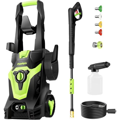 Electric Pressure Washer, Foam Cannon, 4 Different Pressure Tips, Power Washer, 3800 PSI 2.4 GPM