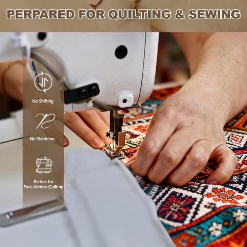 RRKTP Cotton Quilt Batting by The Roll,80/20 Cotton/Polyester Blend Batting for Quilting,Warm Soft Natural Batting for Sewing,Stuffing for Crafts Handmade Quilts&Sewing Project 90 X 20 Yard