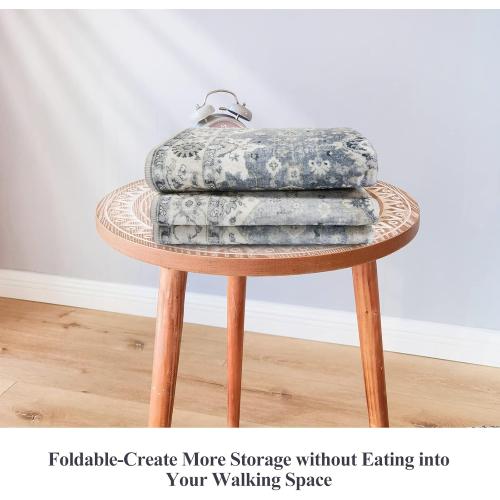 Washable Rug: Vintage  Soft Runners for Entry Kitchen Wide Low Pile Carpet with Non-Slip Backing for Living Room Bedroom Carpet for Dining Room Foyer