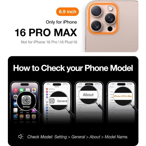 TORRAS Magnetic Slim-Fit for iPhone 16 Pro Max Case 6.9 inch, Ultra-Thin 16 ProMax Phone Case Compatible with MagSafe, Light Anti-Scratch Matte Hard PC Bayer OriginFit, Black