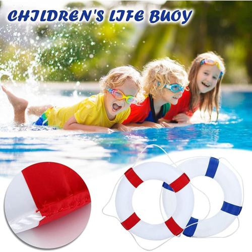 Size  20Inch Life Preserver Ring and Water Floating Lifesaving Rope 98.4FT,Swim Foam Buoy,Swimming Pool Safety Throwing Ring with Perimeter Rope,Throwable Flotation Device
