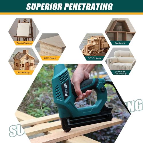 FIDISP Electric Nail Gun 18 Gauge Heavy-Duty 2 in 1 Brad Nailer