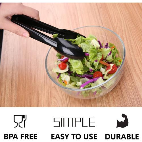 Plastic Serving Tongs Disposable Kitchen Tongs for Food Salad | 9 Inch Heavy Duty, BPA free, 24 Pcs, Perfect for Buffet, BBQ, Parties, Catering Supplies, Wedding, Banquet, Fruit, Ice