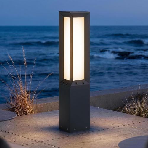 32 Solar Lanterns Outdoor Waterproof IP65 LED Outdoor Floor Lamp | 3000K Floor Lamps, Dusk to Dawn Large Solar Lantern, Modern Lanterns for Porch Patio Garden Landscape Lighting