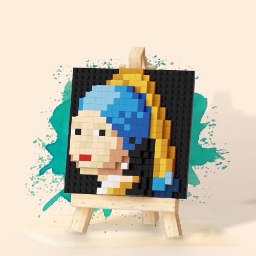 World Famous Painting Mini Building Block Set for Home and Office Decoration WKLJM-03 (Girl)