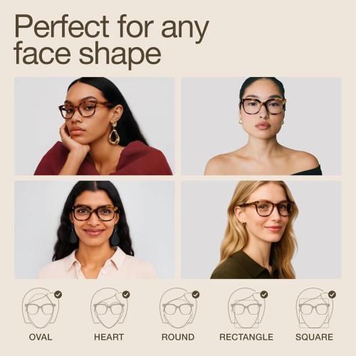 miyya Blue Light Glasses for Women & Men – Oversized UV & Blue Light Blocker Chunky Frames, Stylish Eyewear Accessories