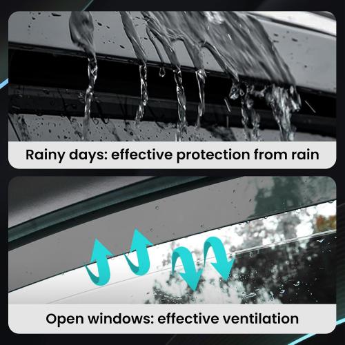 Tape-On Side Window Deflectors for Subaru Forester 2025  - Rain Guards & Wind Deflectors