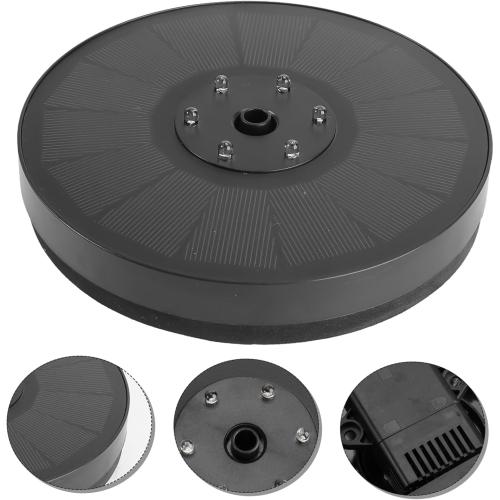 1 Set Solar Fountain Pump with LED Light Solar Powered Floating Fountain for Garden Pool Bird Bath Automatic Water Circulation Decoration Efficient Outdoor Water Feature