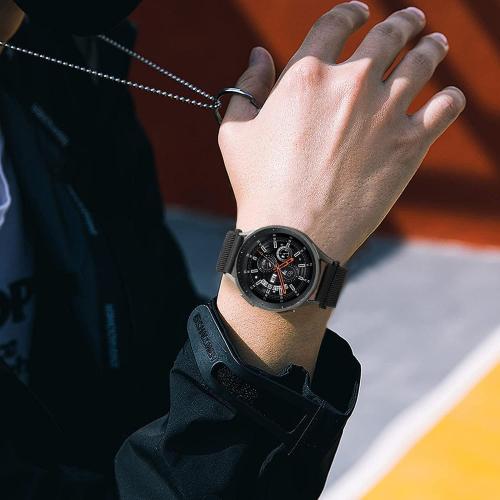 8 Pack 22mm Watch Bands Compatible with Samsung Galaxy Watch 3 Band 45mm/Galaxy Watch 46mm Bands/Samsung Gear S3 Frontier/Classic/Ticwatch Pro 3,Soft Elastic Nylon Bands for Men Women