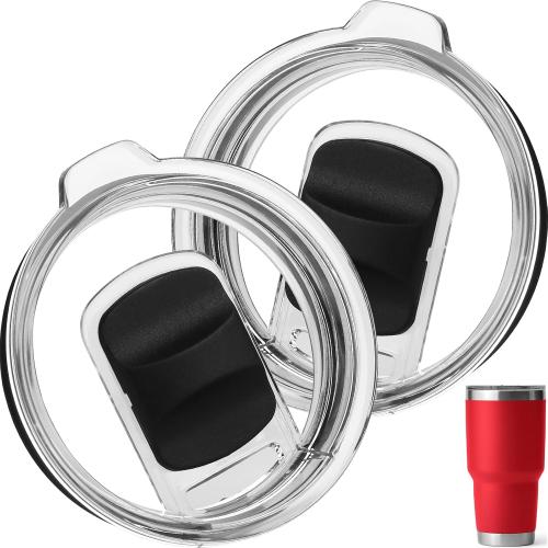 2 Pack 30 oz Yeti Tumbler Lids, Replacement Tumbler Lids for Yeti 30 oz Tumbler, 14 oz Mug, 26 oz Cup, 35 oz Straw Mug, Magnetic Slider Switch, Splash Proof Coffee Cup Cover Lids, BPA Free
