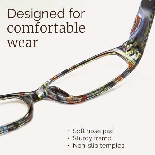 Gaoye 4-Pack Readers for Women, Blue Light Blocking Reading Glasses, Stylish Reading Glasses for Women in 4 Patterns